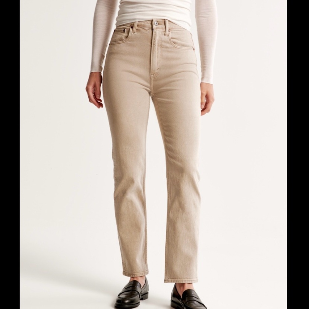 Abercrombie Ultra High Rise Straight Jean